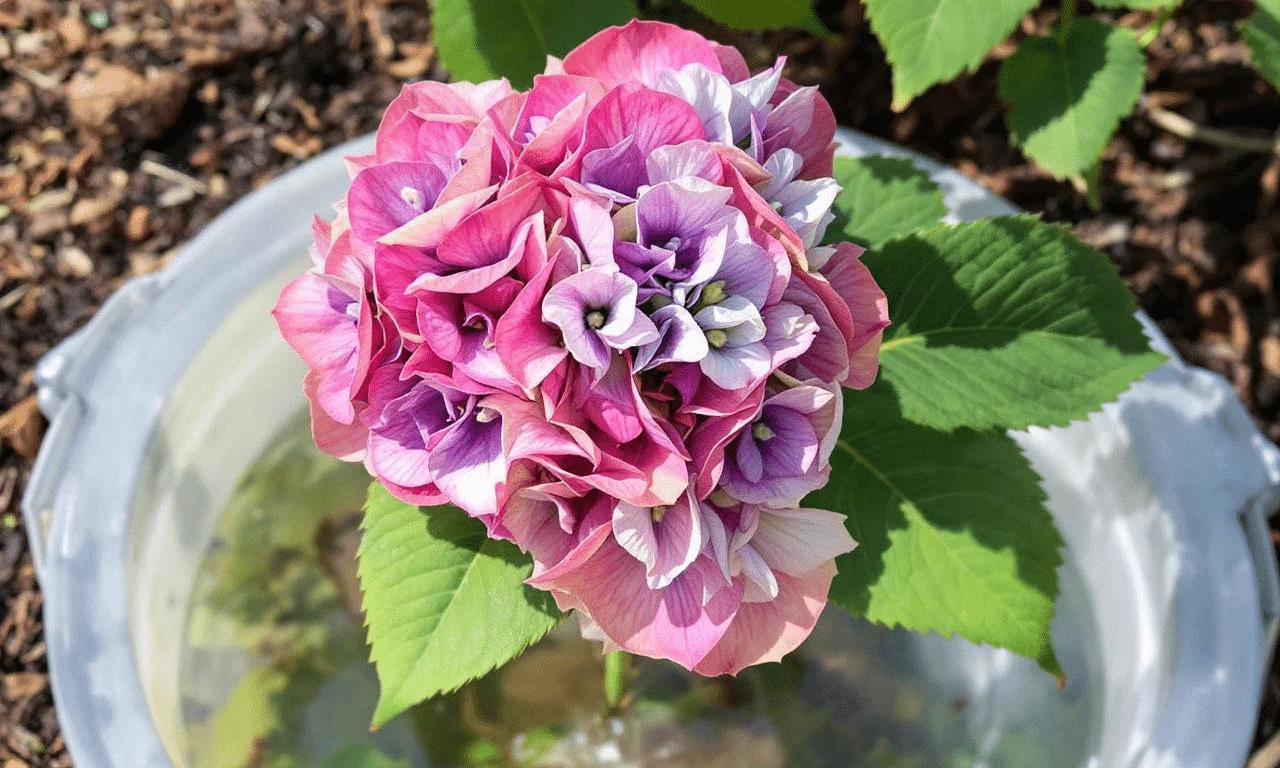 Zo red je een verdroogde hortensia met 1 simpele truc – binnen 24u weer vol leven!