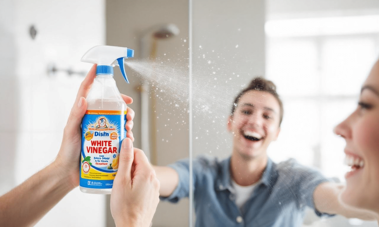 Deze keukenhack laat je douche blinken in 2 minuten – zonder schrobben